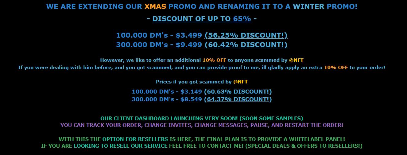 Discord Mass DM offer