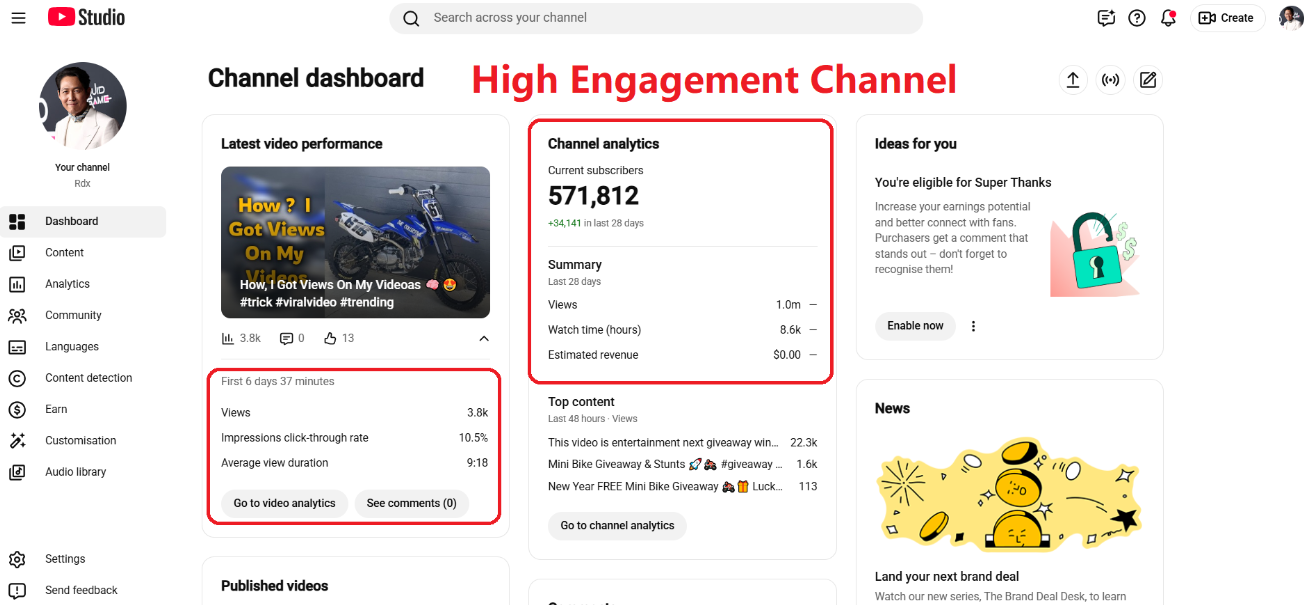 rdx- 571k subs- dashboard.png