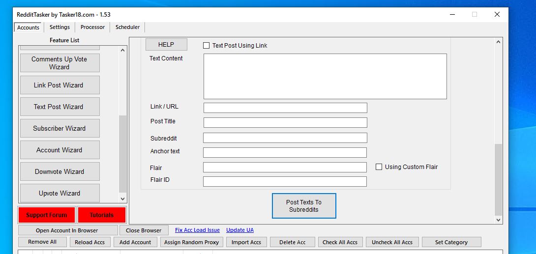 reddit marketing software - custom flair based text posting.JPG