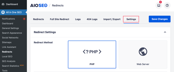 redirect404aioseoredirectssettings.png