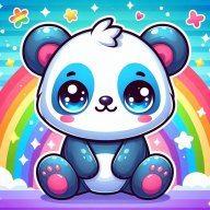 Blue Panda