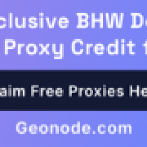 Geonode.com Proxy Offer