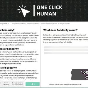 One Click Human