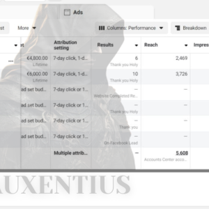Auxentius FB ads account rental service