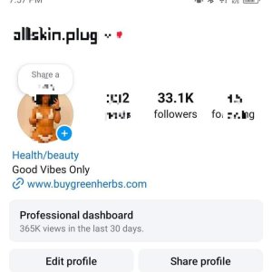 33k Instagram page