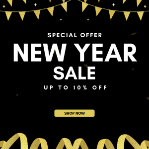 Black and Gold Simple New Year Sale Outdoor Banner.png