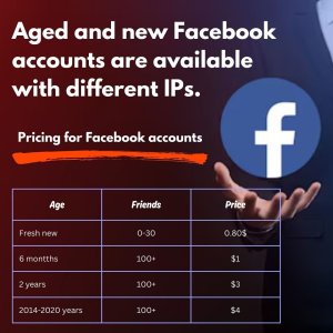 Facebook accounts for sale