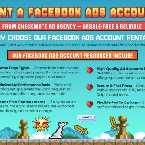 CHECKMATE AGENCY - FB ads account for renting - From 4%