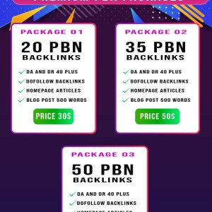 I will do provide 50 PBN backlinks with DA 40 plus