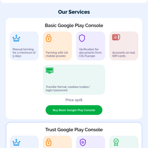 HQ Dev Accounts - Google Play Console / Apple Developer [Best Price/High Volume]