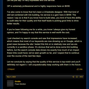 Reviews about WallB's SEO Services
