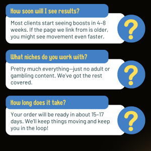 High Quality Link Building Service