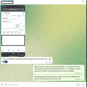 conversation with client