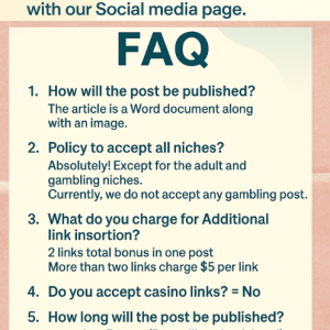 Guest Post Do-follow Backlink, link insertion services | High Domain Authority.