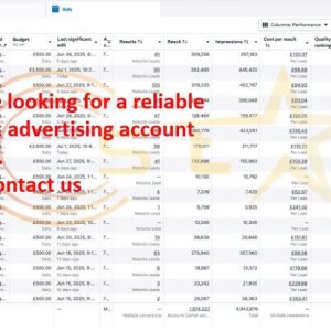 Facebook advertising account rental agency