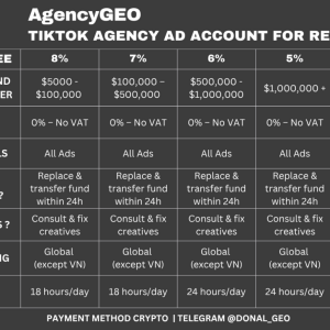 TikTok Agency Ad Account For Rent