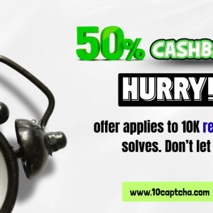 Hurry! 50% Cashback Offer Still Active for reCAPTCHA v2