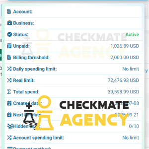 HIGH QUALITY AD ACCOUNT - DO YOU WANT IT?