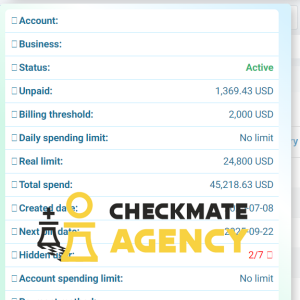 HIGH QUALITY META AD ACCOUNT!!!