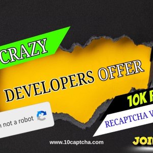 Crazy Developers Deal – 10k FREE reCAPTCHA v2 Solves!
