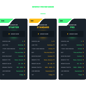Curated Links Pricing