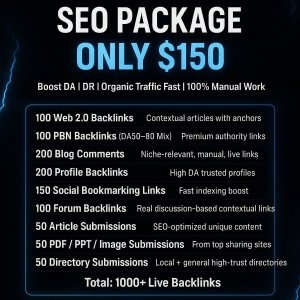 1000+ Backlinks SEO Package – Only $150