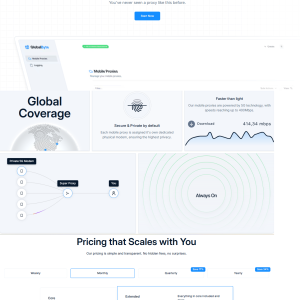 Globalbyte.oi  HIGH-QUALITY 5G MOBILE PROXIES | Locations in United States (New York, Texas and Miami), UK, Austria, Portugal and Israel |