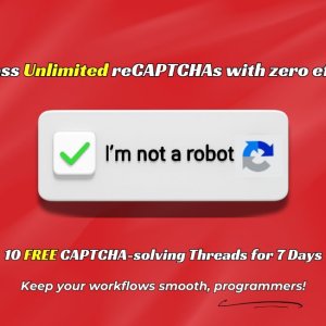 ⚡10 FREE CAPTCHA-solving Threads for 7 Days, Programmers Special