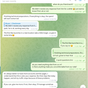 Taking care of clients