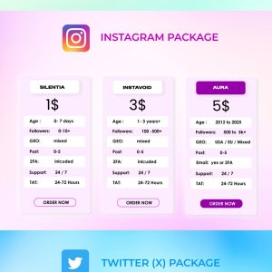 Unlimited ⏩ Facebook ⏩ Instagram ⏩ Twitter(X) Accounts ✅ Discount Available on Bulk Deals ✅ Fresh & Aged Accounts ✅ Cheap Rate