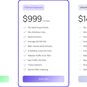 Adult Guest Posts Pricing