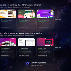 Vaultly Updates: Dec 13, 2023
