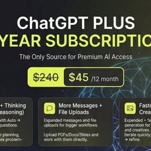 Chatgpt plus for a yeary