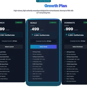 Authority Link Building Pricing