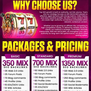 High quality MIX SEO backlinks
