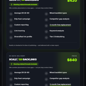 Service crowd backlinks
