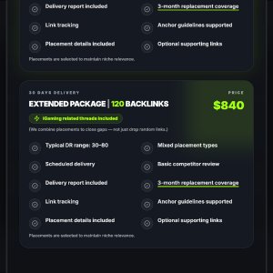 Linkbuilding service