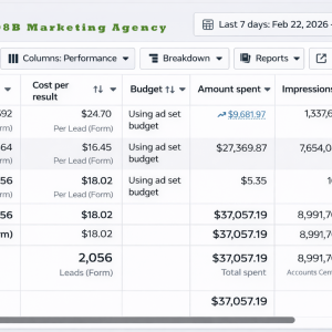 E98B. Marketing Agency Good meta advertising campaign