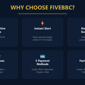 Why Choose FiveBBC - Cheapest SMM Panel with API and Instant Start