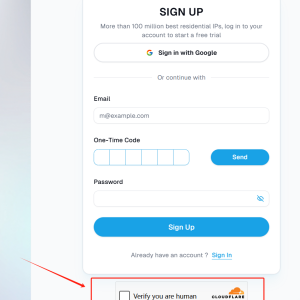Signup MoMoProxy For residential proxy