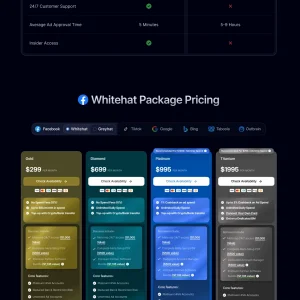 Agency Ad Accounts for Facebook, Google & TikTok - Unlimited Spend & Fast Approvals