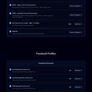 US & EU Facebook Business Managers, Accounts, Profiles & Pages for Sale