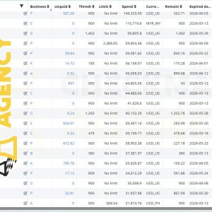 Meta ad accounts from 1 team - First page.