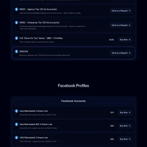 US & EU Facebook Business Managers, Accounts, Profiles & Pages for Sale