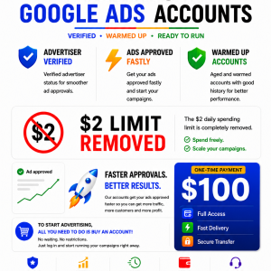 Google ADS Agency Account Advertiser Verified And Warmed.png