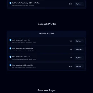 US & EU Facebook Business Managers, Accounts, Profiles & Pages for Sale