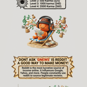 Buy GNews Cheap REddit Accounts With Karma (post and comment)