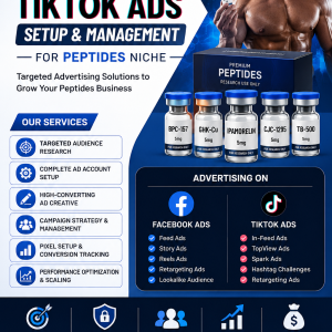 Facebook Ads & Tiktok Ads Setup and Management for Peptides Niche