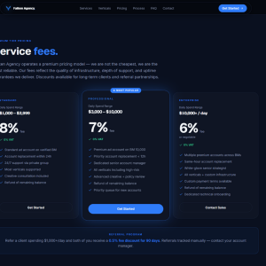 Falken Agency - Pricing