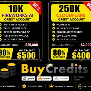 FireWorks and Cloudfare Credit Price